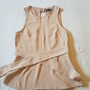 TopShop open back, striped shirt